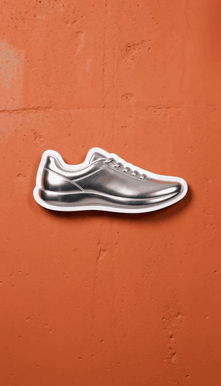 Peel-Off Sneaker Poster